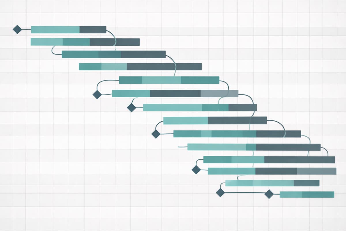 Gantt Chart Project Planner Excel template for construction project scheduling